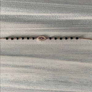 Devin Rose Rose Gold Evil Eye Bracelet